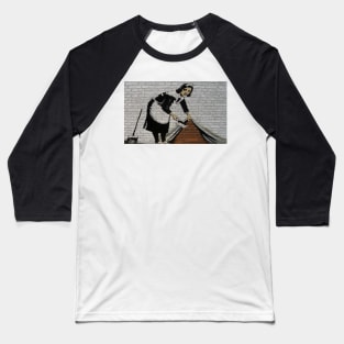 Banksy's Sweeping it Under the Carpet Baseball T-Shirt